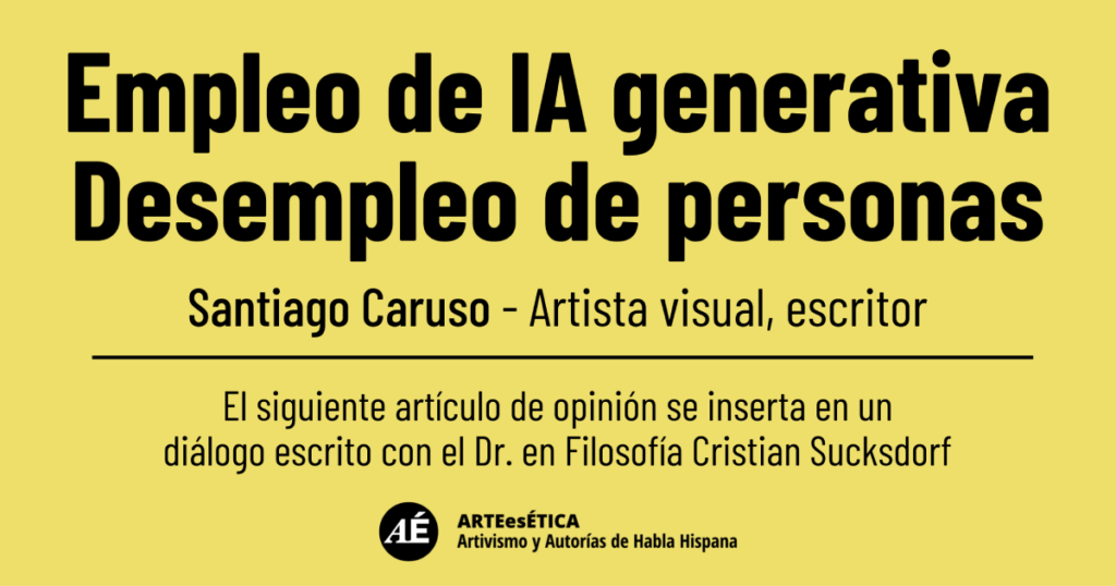 Empleo de IA generativa. Desempleo de personas.