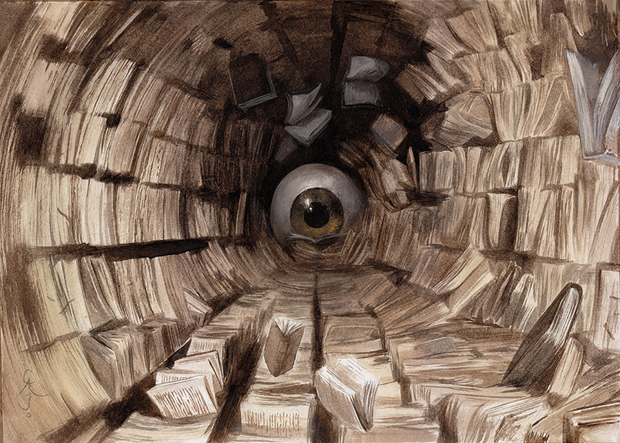 Hungry Eyeb. Arte de Santiago Caruso