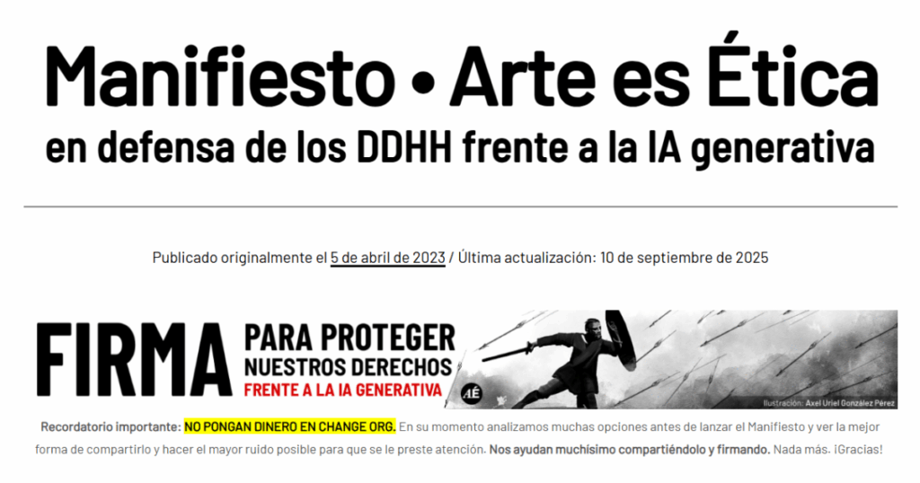 Manifiesto Arte es Ética